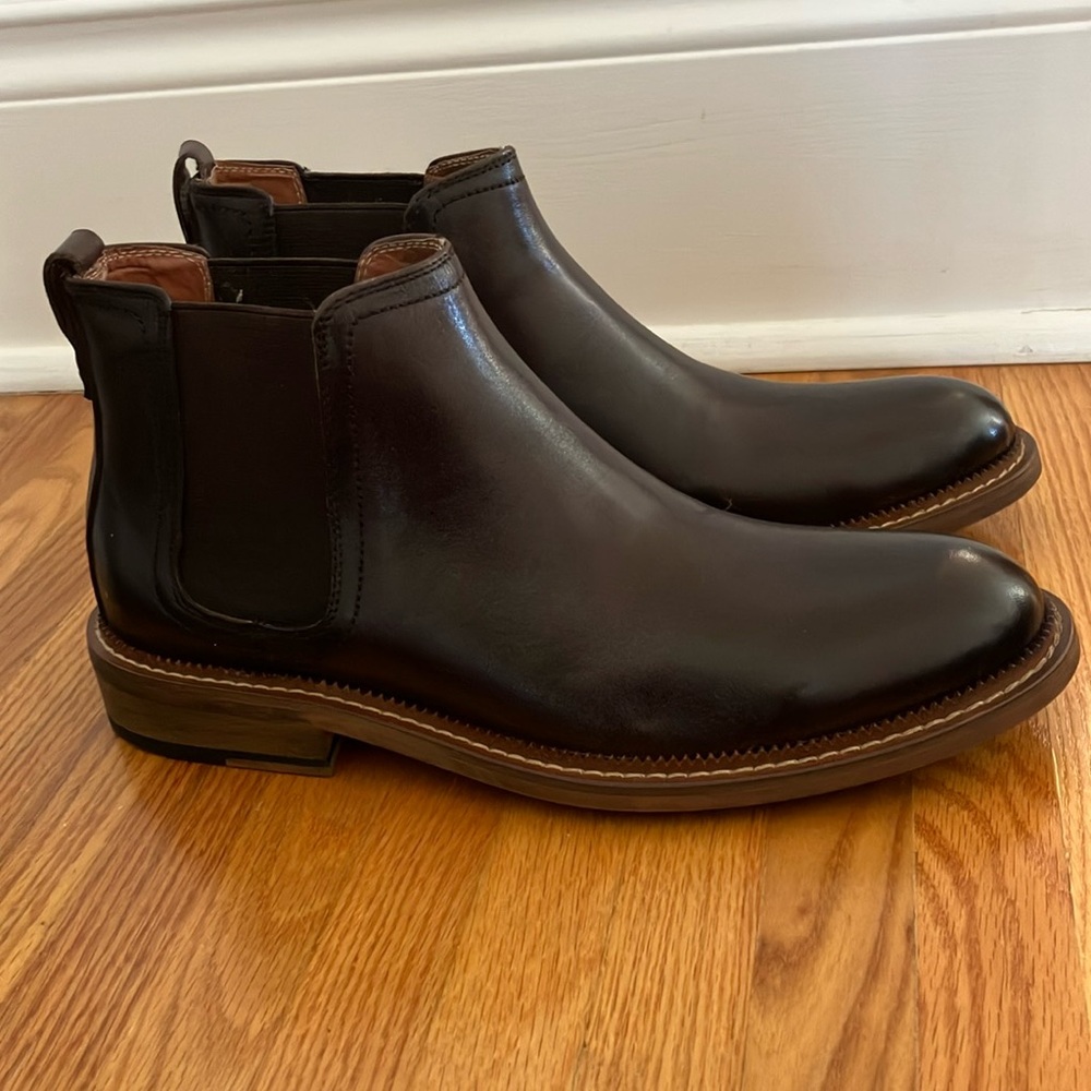 Vintage Foundry Men's Brown Leather Chelsea Boots